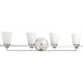 Progress Canada - Four Light Bath - Flight - Brushed Nickel- Union Lighting Luminaires Decor