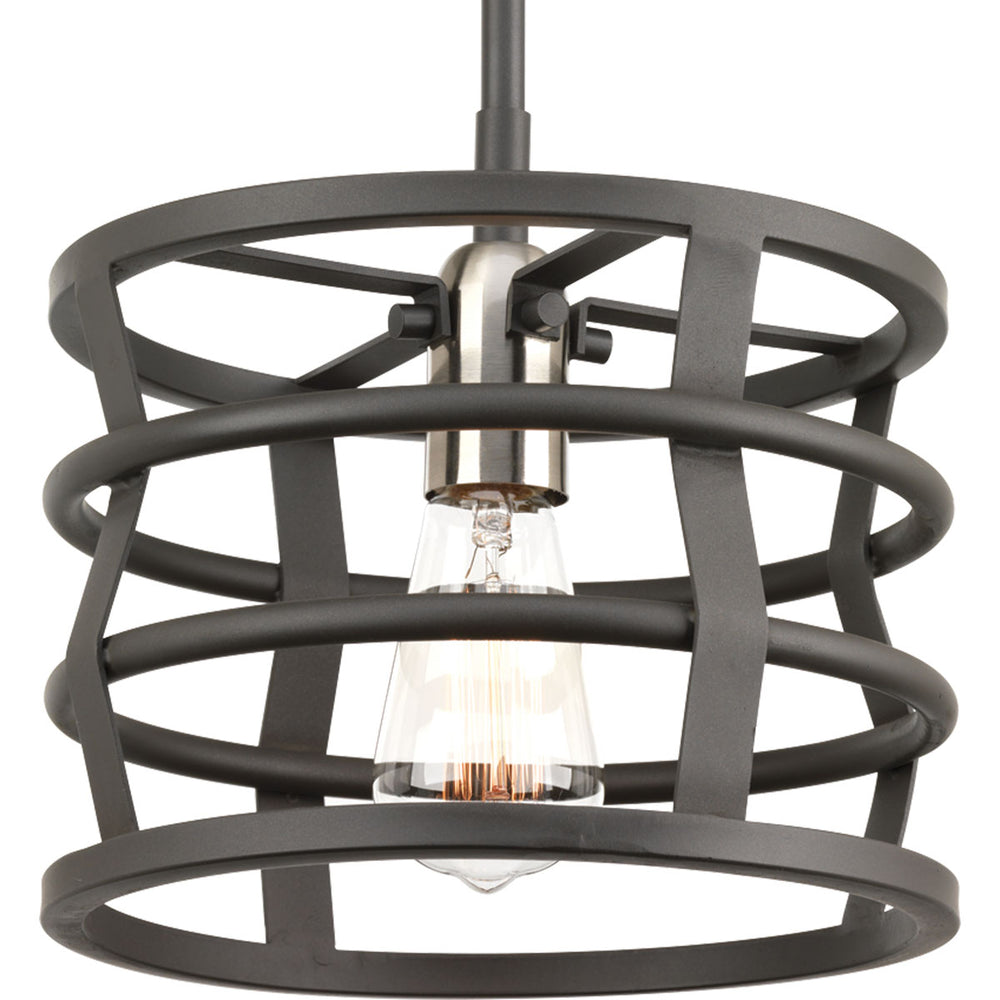 Progress Canada - One Light Mini Pendant - Remix - Graphite- Union Lighting Luminaires Decor