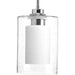 Progress Canada - One Light Pendant - Double Glass - Polished Chrome- Union Lighting Luminaires Decor