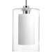 Progress Canada - One Light Pendant - Double Glass - Polished Chrome- Union Lighting Luminaires Decor