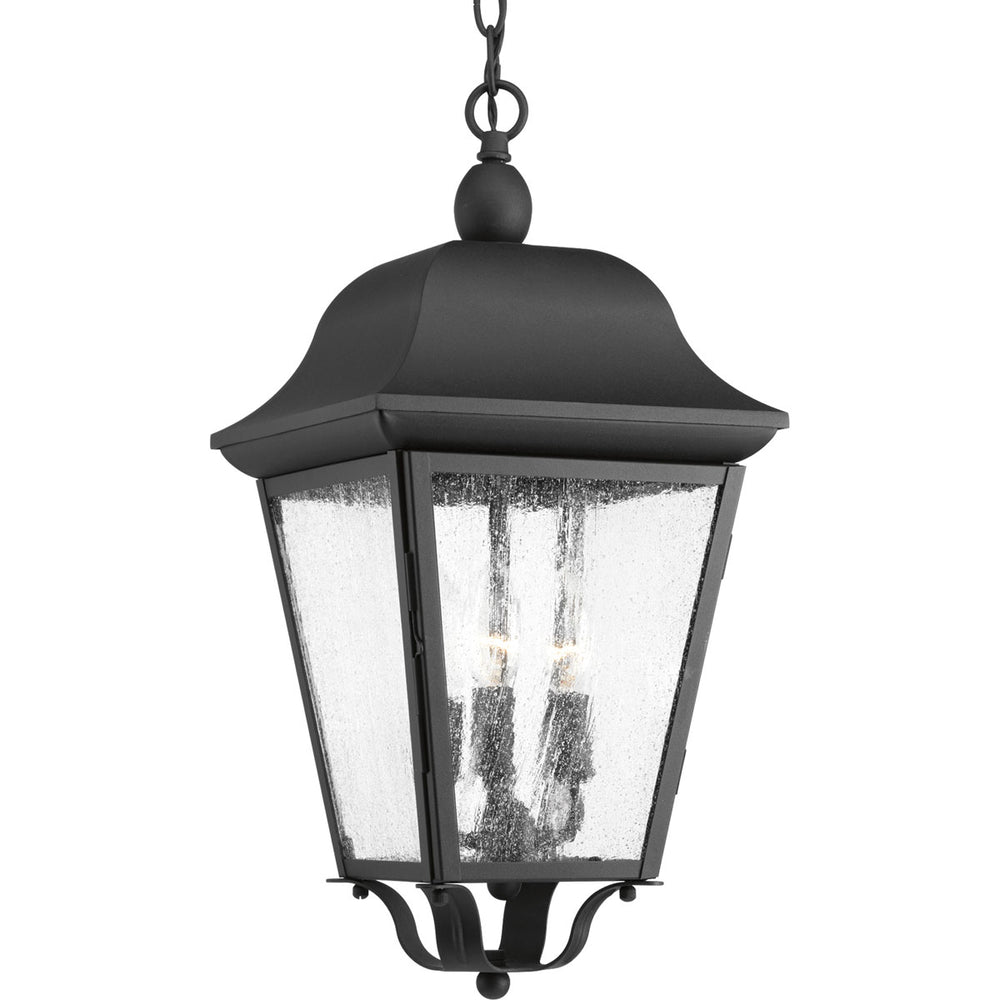 Progress Canada - Three Light Hanging Lantern - Kiawah - Black- Union Lighting Luminaires Decor