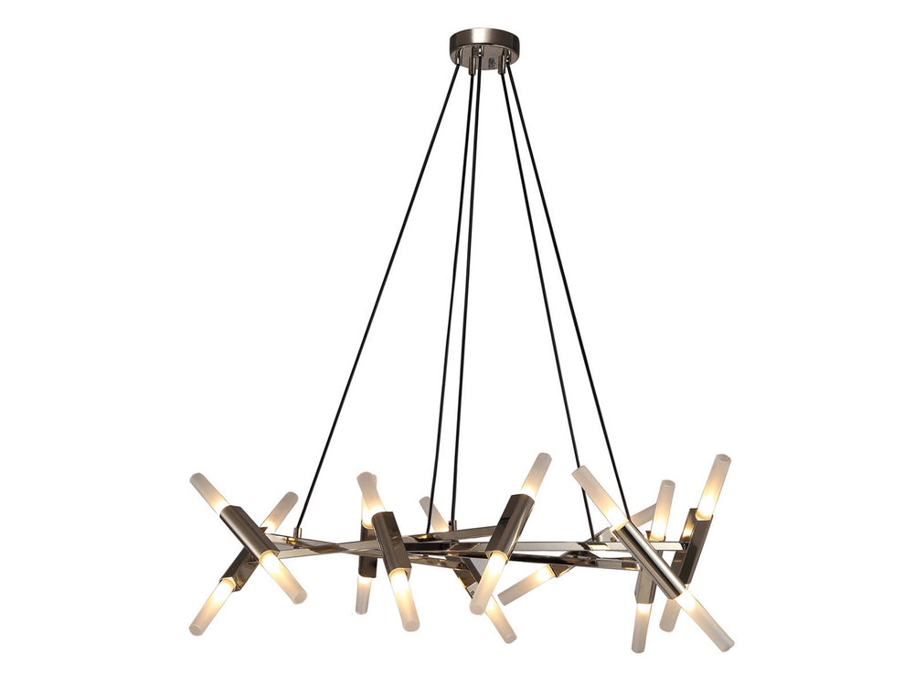 Avenue Lighting - LED Chandelier - Manhattan Ave. - Polished Nickel- Union Lighting Luminaires Decor
