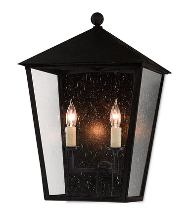 Currey and Company - Two Light Outdoor Wall Sconce - Bening - Midnight- Union Lighting Luminaires Decor