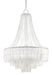 Currey and Company - Seven Light Chandelier - Vintner - Contemporary Silver Leaf/Opaque White- Union Lighting Luminaires Decor