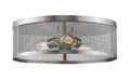 Z-Lite Canada - Three Light Flush Mount - Meshsmith - Brushed Nickel- Union Lighting Luminaires Decor