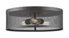 Z-Lite Canada - Three Light Flush Mount - Meshsmith - Bronze- Union Lighting Luminaires Decor