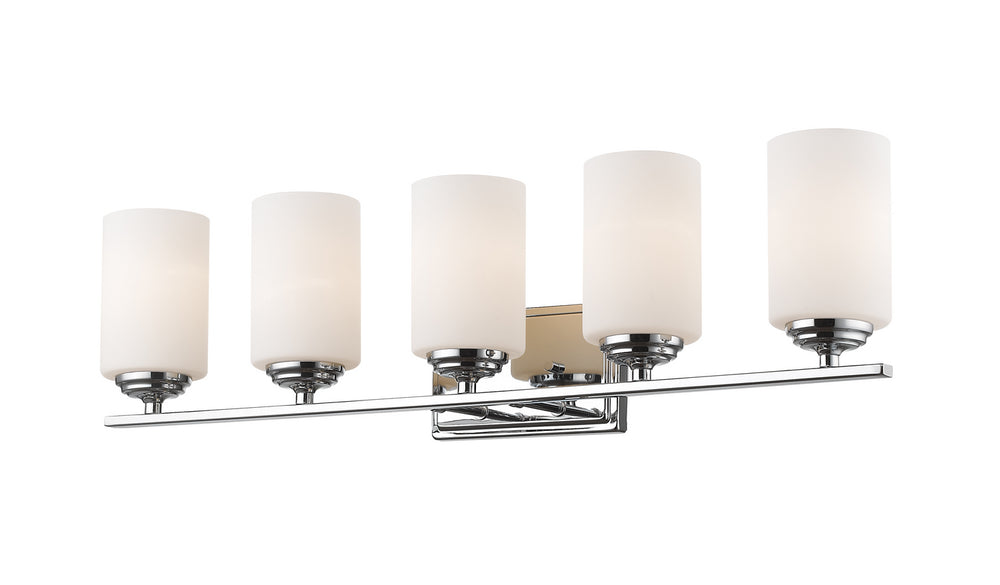 Z-Lite Canada - Five Light Vanity - Bordeaux - Chrome- Union Lighting Luminaires Decor