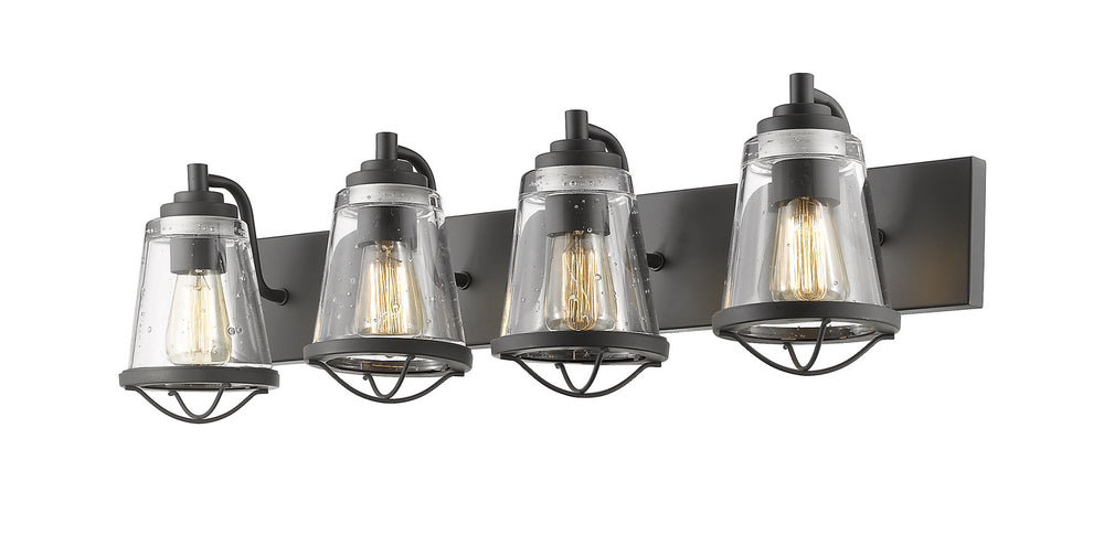 Z-Lite Canada - Four Light Vanity - Mariner - Bronze- Union Lighting Luminaires Decor