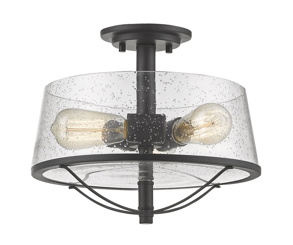 Z-Lite Canada - Three Light Semi Flush Mount - Mariner - Bronze- Union Lighting Luminaires Decor