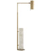 Visual Comfort Signature Canada - LED Floor Lamp - Alma - Antique-Burnished Brass and White Marble- Union Lighting Luminaires Decor