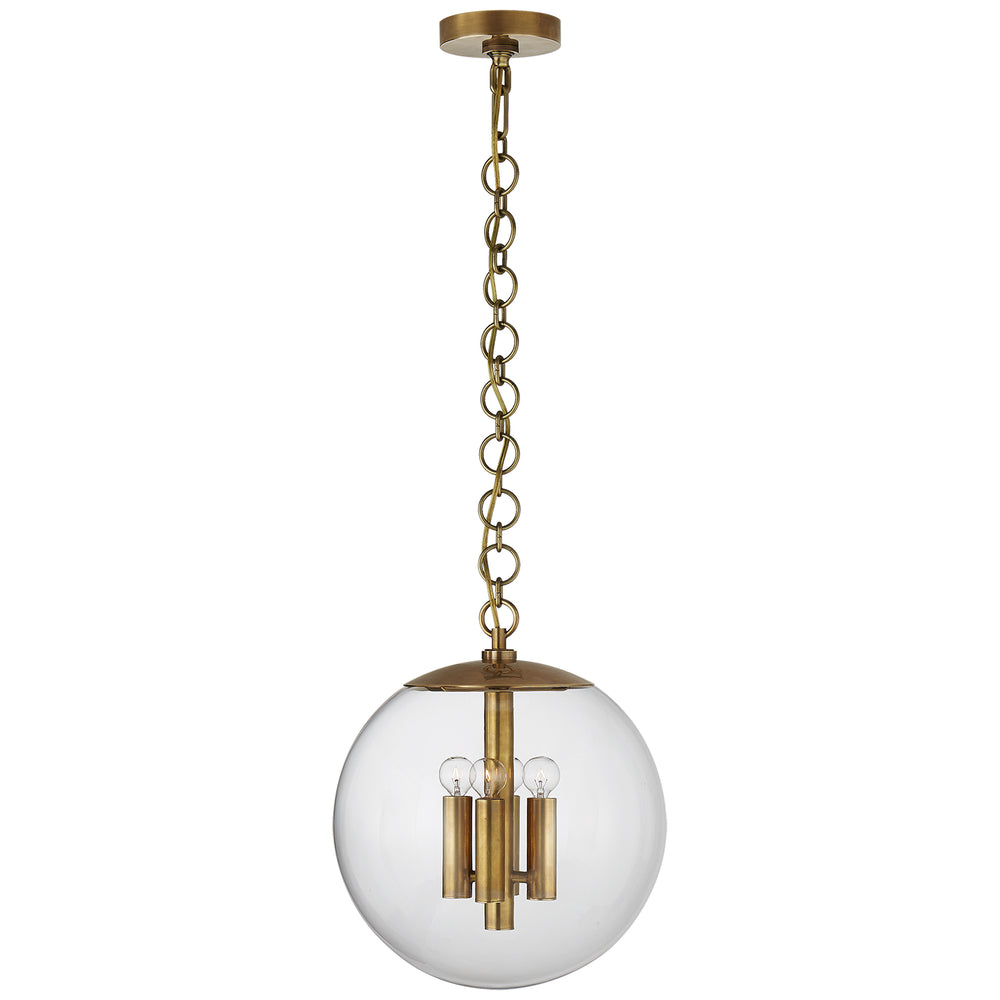 Visual Comfort Signature Canada - Four Light Pendant - Turenne - Hand-Rubbed Antique Brass- Union Lighting Luminaires Decor