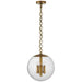 Visual Comfort Signature Canada - Four Light Pendant - Turenne - Hand-Rubbed Antique Brass- Union Lighting Luminaires Decor