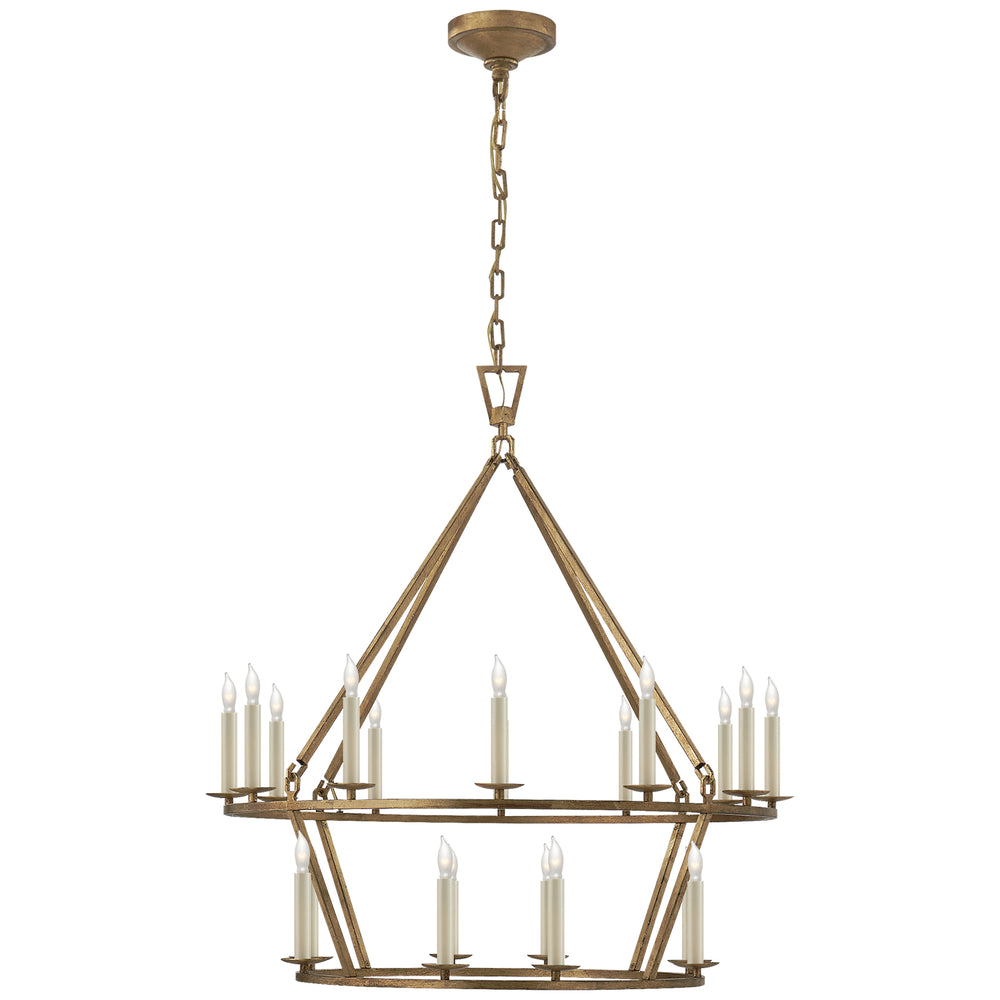 Visual Comfort Signature Canada - 20 Light Chandelier - Darlana Ring - Gilded Iron- Union Lighting Luminaires Decor