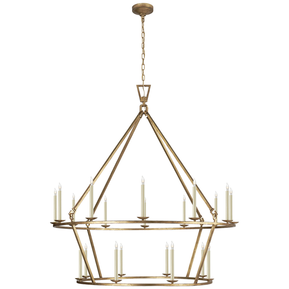 Visual Comfort Signature Canada - 20 Light Chandelier - Darlana Ring - Gilded Iron- Union Lighting Luminaires Decor