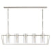 Visual Comfort Signature Canada - Five Light Linear Pendant - Presidio - Polished Nickel- Union Lighting Luminaires Decor
