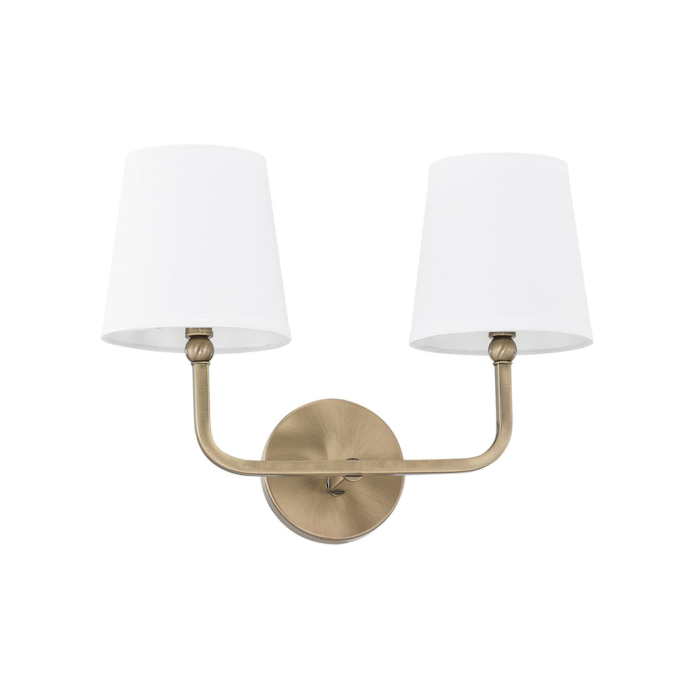Capital Lighting - Two Light Vanity - Dawson - Aged Brass- Union Lighting Luminaires Decor