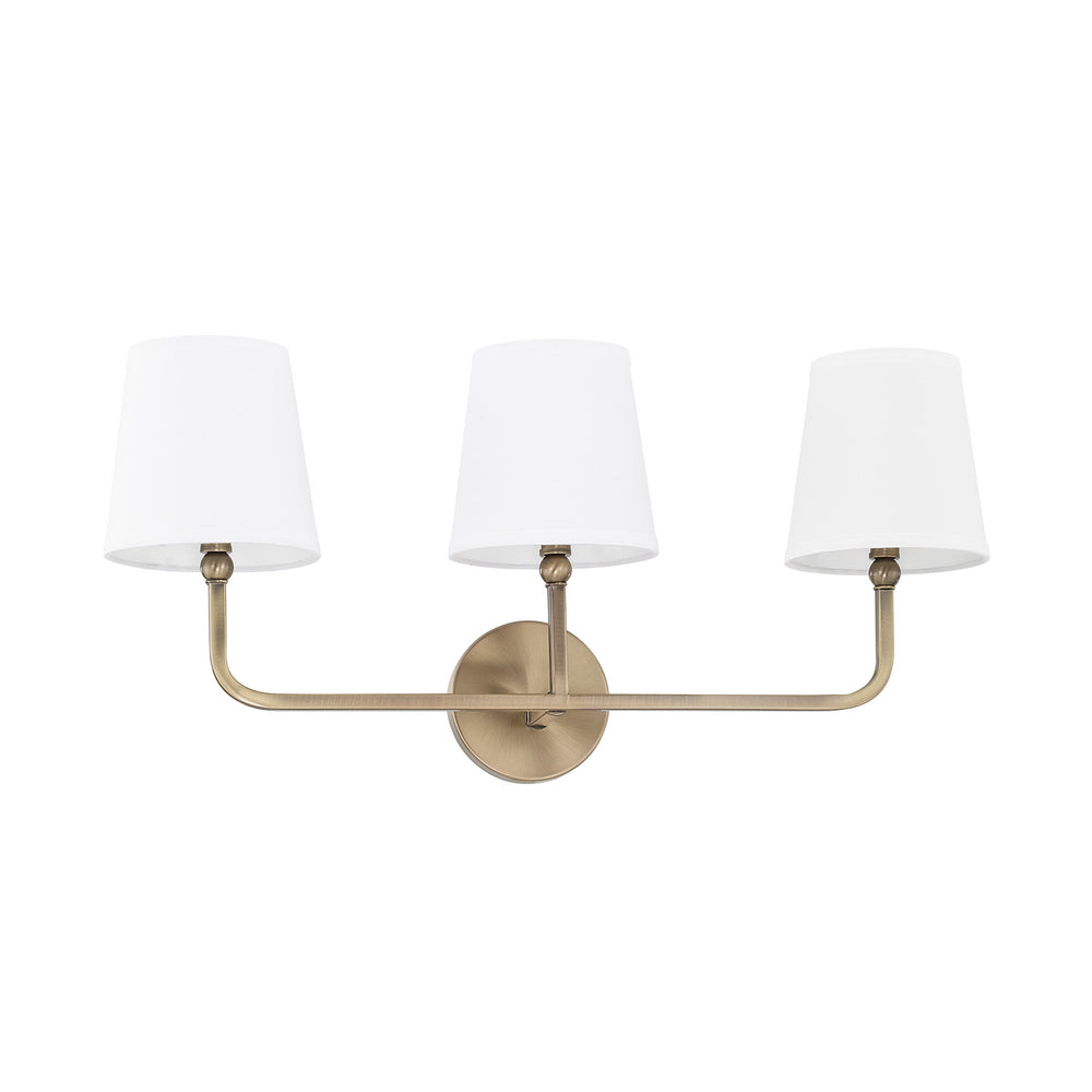 Capital Lighting - Three Light Vanity - Dawson - Aged Brass- Union Lighting Luminaires Decor