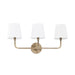 Capital Lighting - Three Light Vanity - Dawson - Aged Brass- Union Lighting Luminaires Decor