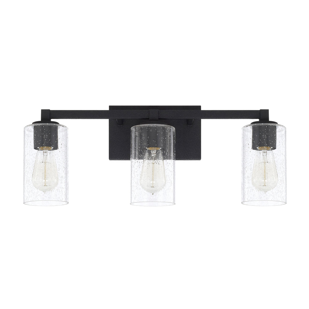 Capital Lighting - Three Light Vanity - Ravenwood - Black Iron- Union Lighting Luminaires Decor