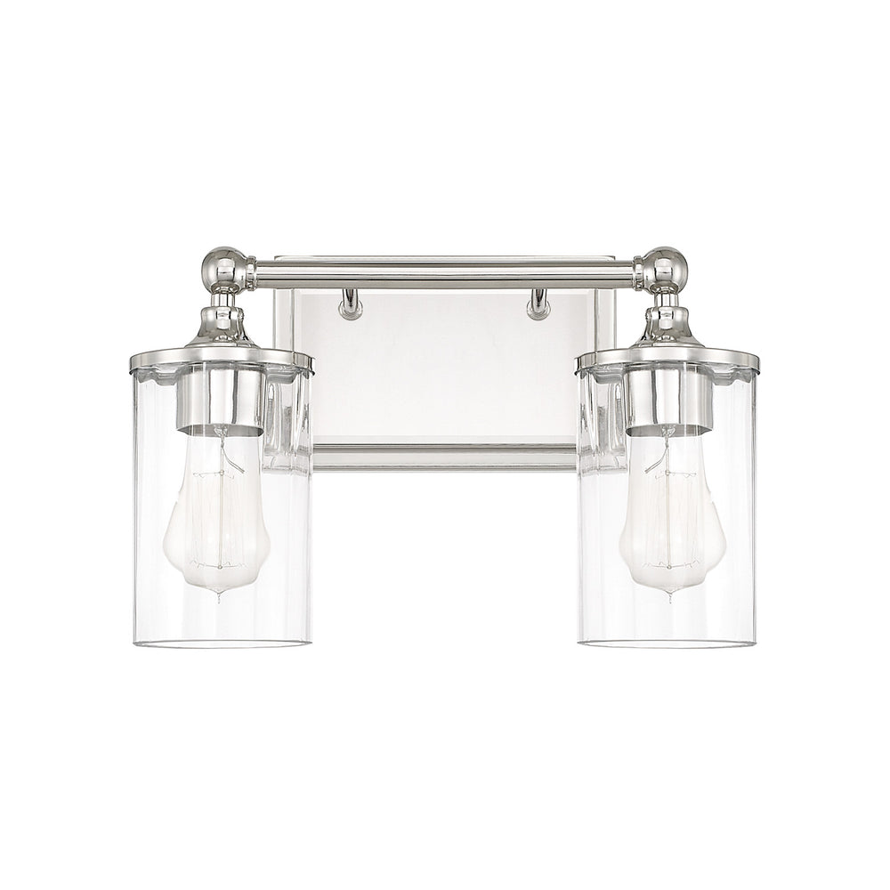 Capital Lighting - Two Light Vanity - Camden - Polished Nickel- Union Lighting Luminaires Decor