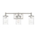 Capital Lighting - Three Light Vanity - Camden - Polished Nickel- Union Lighting Luminaires Decor