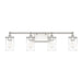 Capital Lighting - Four Light Vanity - Camden - Polished Nickel- Union Lighting Luminaires Decor