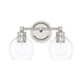 Capital Lighting - Two Light Vanity - Mid Century - Polished Nickel- Union Lighting Luminaires Decor