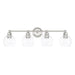 Capital Lighting - Four Light Vanity - Mid Century - Polished Nickel- Union Lighting Luminaires Decor