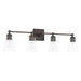 Capital Lighting - Four Light Vanity - Rory - Old Bronze- Union Lighting Luminaires Decor