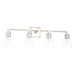 Capital Lighting - Four Light Vanity - Rory - Polished Nickel- Union Lighting Luminaires Decor