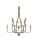 Capital Lighting - Ten Light Chandelier - Dawson - Aged Brass- Union Lighting Luminaires Decor