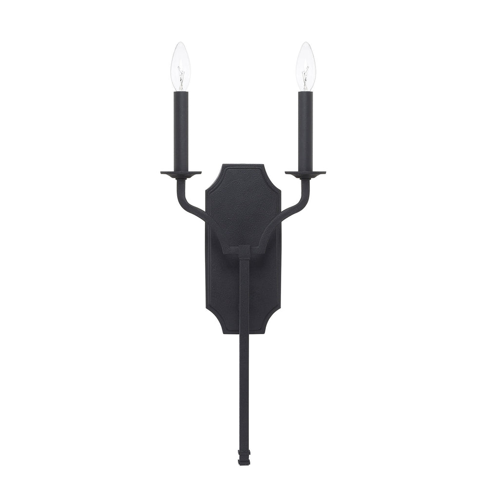 Capital Lighting - Two Light Wall Sconce - Ravenwood - Black Iron- Union Lighting Luminaires Decor