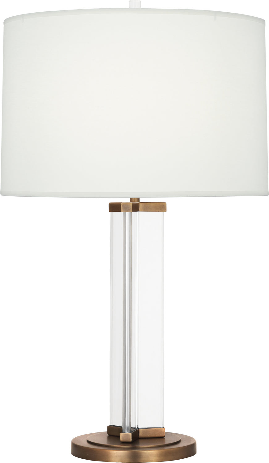 Robert Abbey - One Light Table Lamp - Fineas - Clear Glass and Aged Brass- Union Lighting Luminaires Decor