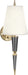 Robert Abbey - One Light Wall Sconce - Jonathan Adler Versailles - Ash Lacquered Paint w/Modern Brass- Union Lighting Luminaires Decor