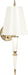 Robert Abbey - One Light Wall Sconce - Jonathan Adler Versailles - Lily Lacquered Paint w/Modern Brass- Union Lighting Luminaires Decor