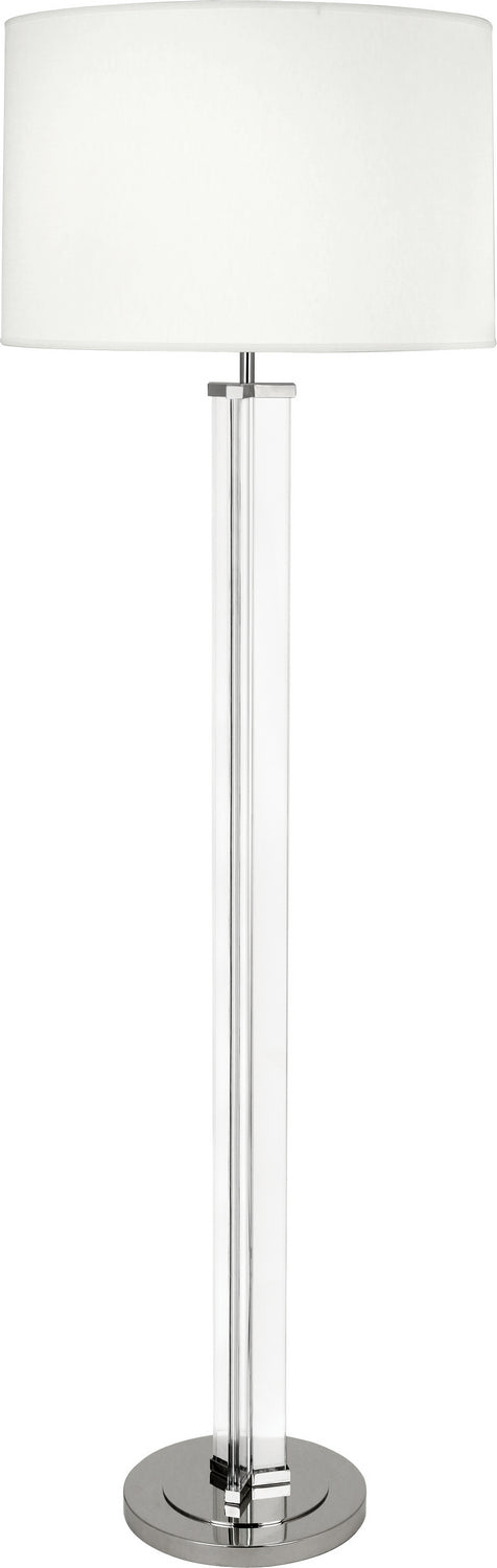 Robert Abbey - One Light Floor Lamp - Fineas - Clear Glass and Polished Nickel- Union Lighting Luminaires Decor