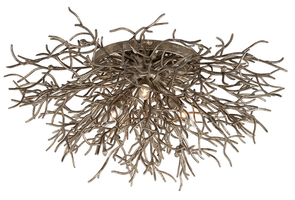 Troy Lighting Canada - Three Light Flush Mount - Sierra - Distressed Bronze- Union Lighting Luminaires Decor