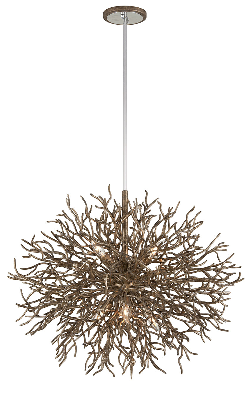 Troy Lighting Canada - Six Light Chandelier - Sierra - Vienna Bronze- Union Lighting Luminaires Decor