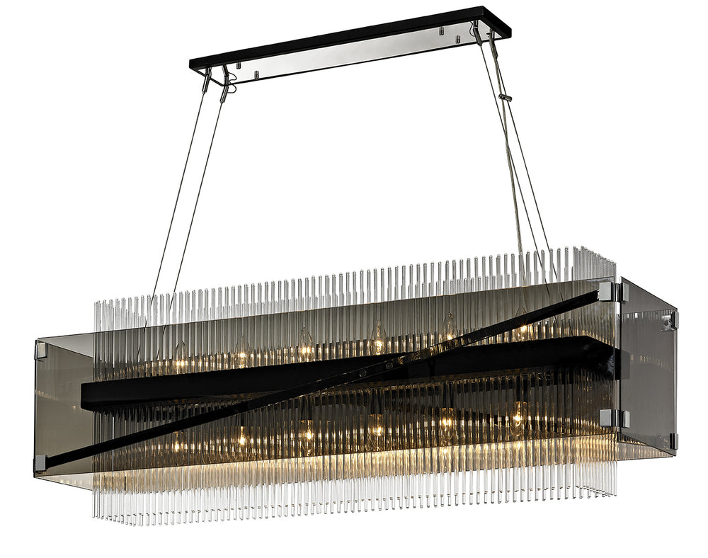 Troy Lighting Canada - 12 Light Chandelier - Apollo - Bronze/Polished Chrome- Union Lighting Luminaires Decor