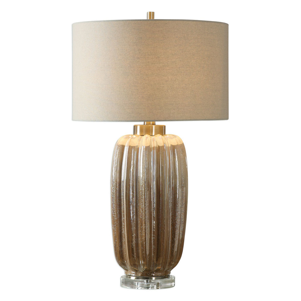 Uttermost - One Light Table Lamp - Gistova - Brushed Antiqued Gold- Union Lighting Luminaires Decor