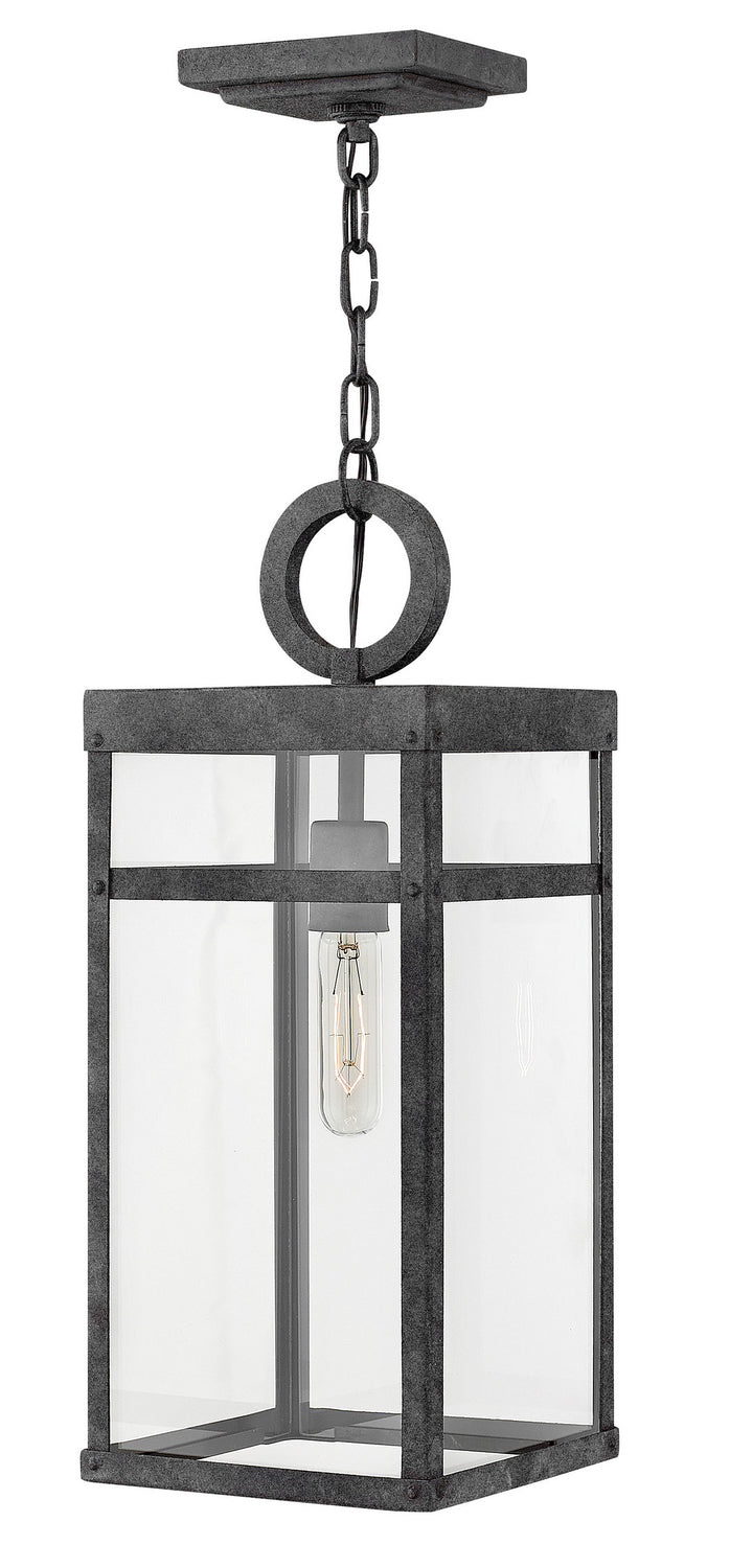 Hinkley Canada - LED Hanging Lantern - Porter - Aged Zinc- Union Lighting Luminaires Decor