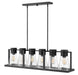 Hinkley Canada - LED Linear Chandelier - Refinery - Black with Clear glass- Union Lighting Luminaires Decor