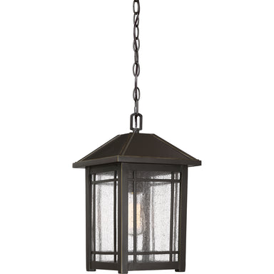 Quoizel - One Light Outdoor Hanging Lantern - Cedar Point - Palladian Bronze- Union Lighting Luminaires Decor