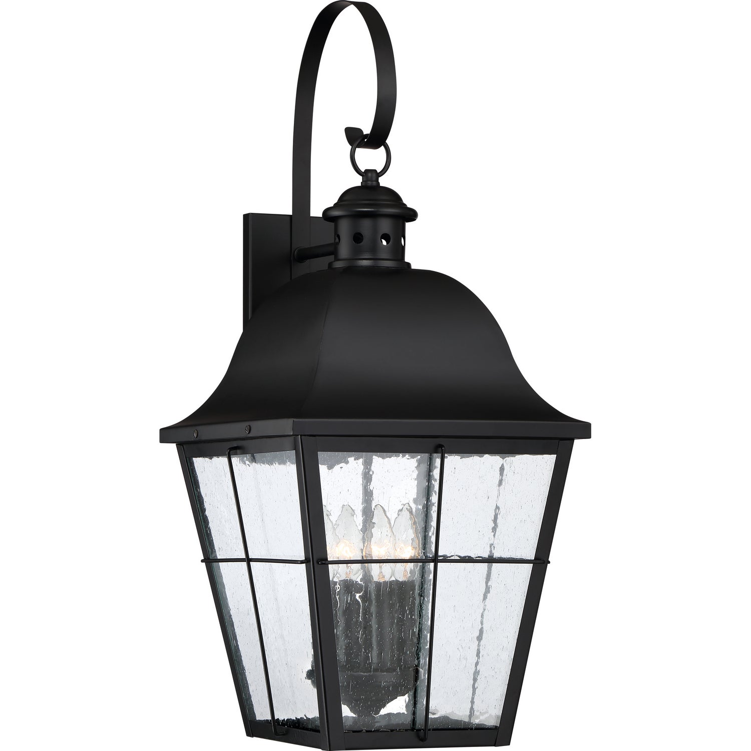 Quoizel - Four Light Outdoor Wall Lantern - Millhouse - Mystic Black- Union Lighting Luminaires Decor