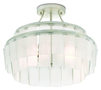 Perno Two Light Semi-Flush Mount in Burnished Brass by Visual Comfort  Studio (CF1122BBS) from Lighting & Bulbs Unlimited