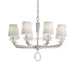 Schonbek - Eight Light Chandelier - Emilea - Antique Silver- Union Lighting Luminaires Decor