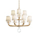 Schonbek - 12 Light Chandelier - Emilea - French Gold- Union Lighting Luminaires Decor