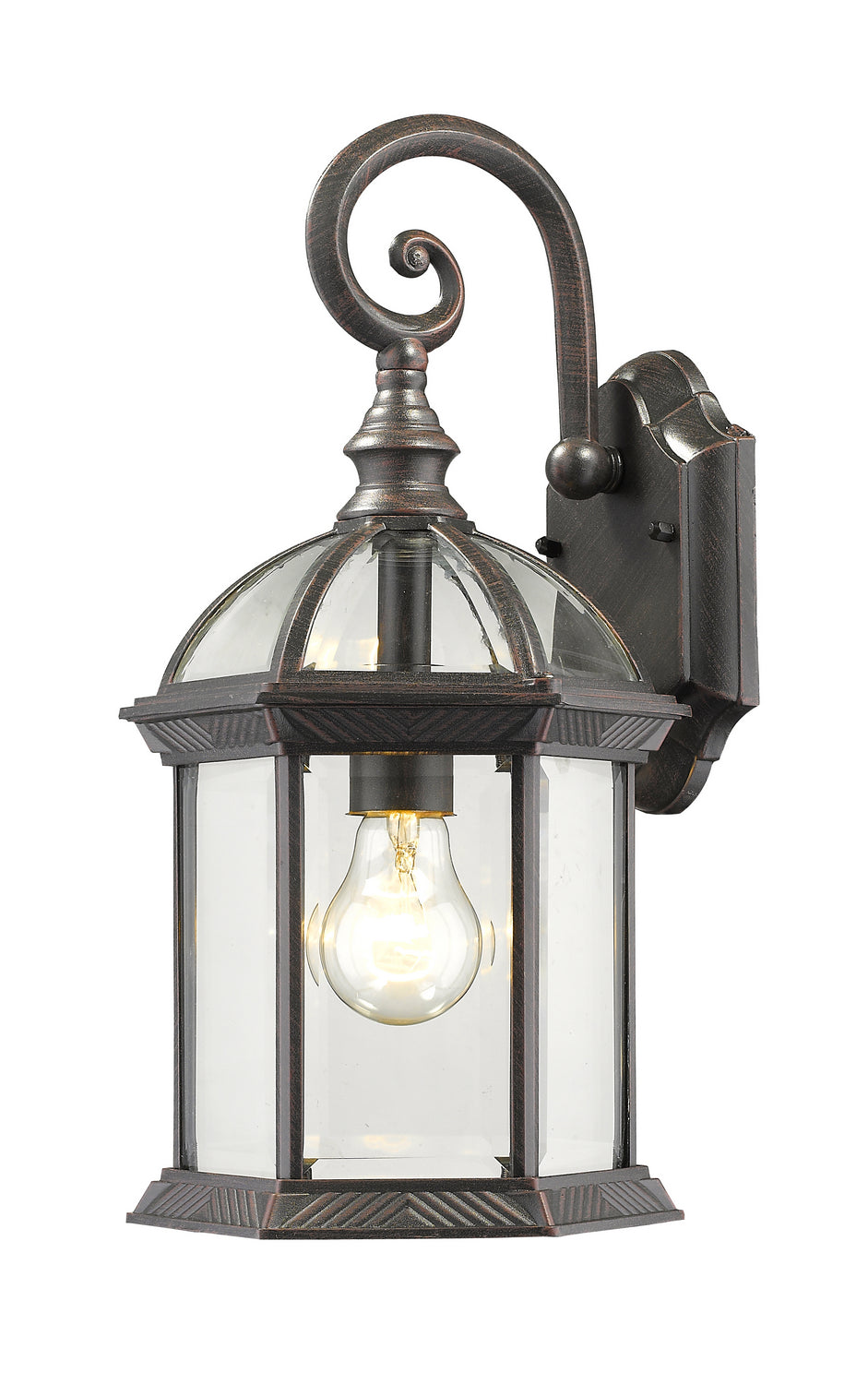 Z-Lite Canada - One Light Outdoor Wall Sconce - Annex - Rust- Union Lighting Luminaires Decor