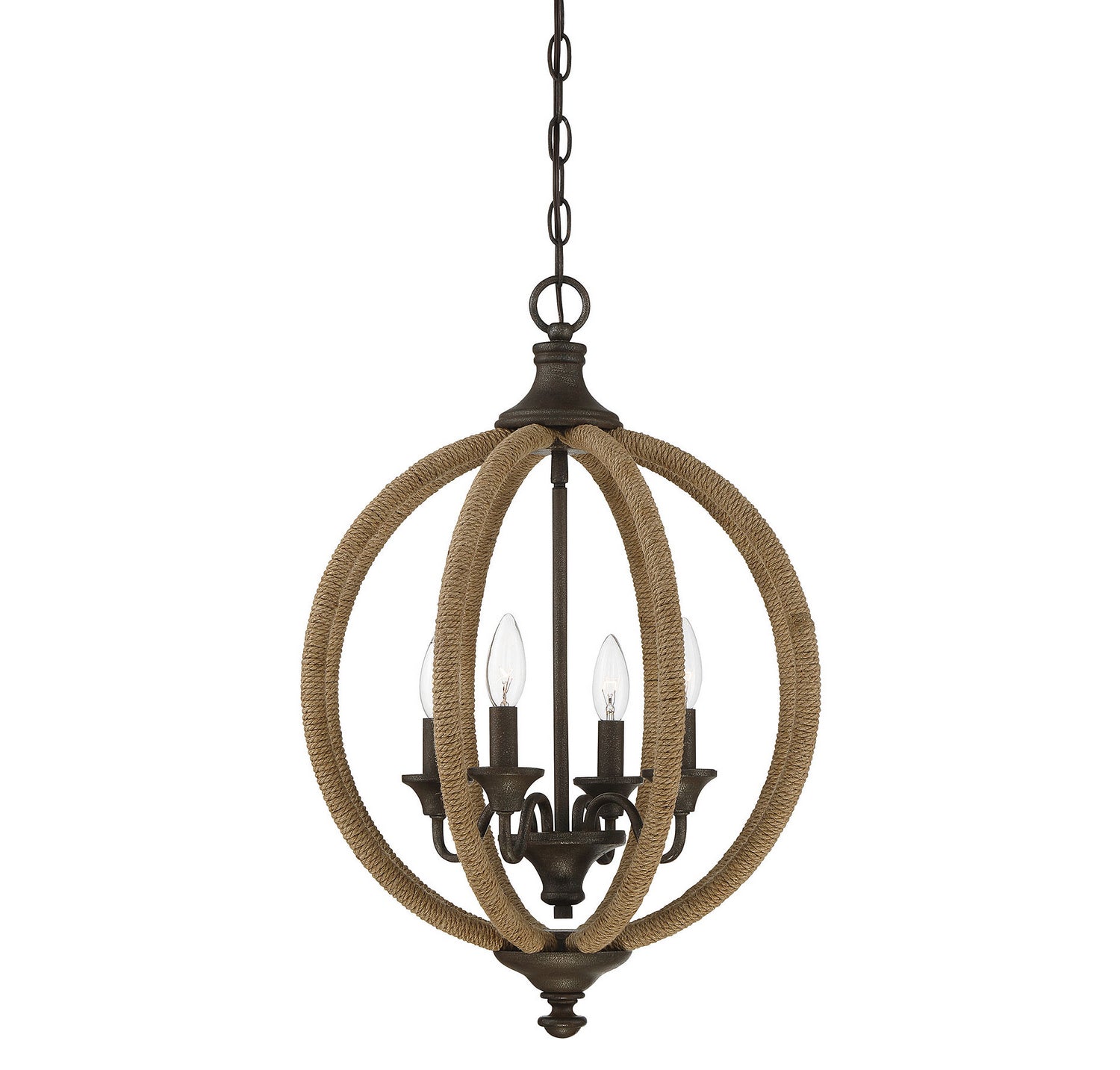 Savoy House - Four Light Pendant - Findlay - Artisan Rust- Union Lighting Luminaires Decor