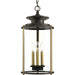 Progress Canada - Three Light Hanging Lantern - Squire - Antique Bronze- Union Lighting Luminaires Decor